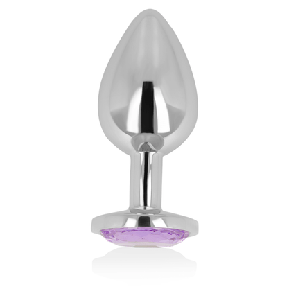 ohmama plug anale con cristallo viola 7 cm