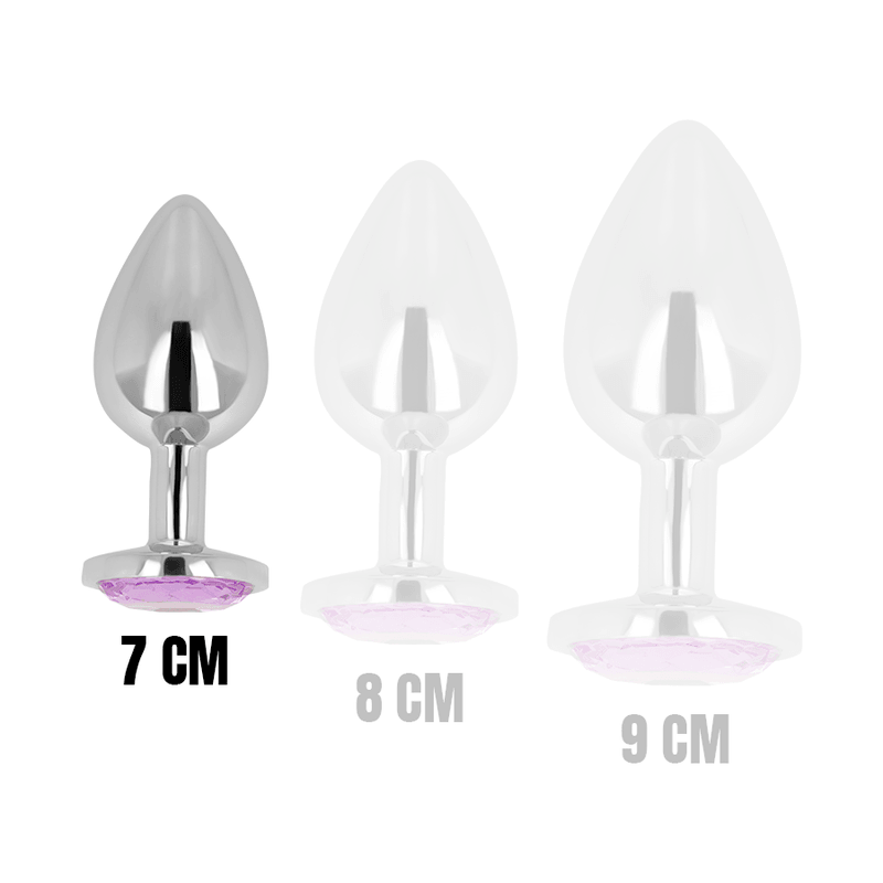 ohmama plug anale con cristallo viola 7 cm