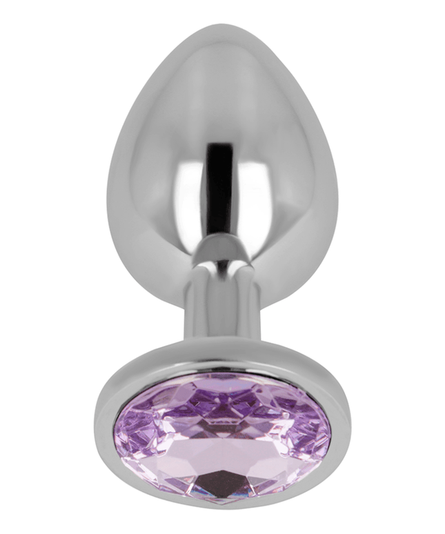 ohmama plug anale con cristallo viola 8 cm