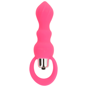 ohmama stimolatore anale con vibrazione 9 cm rosa