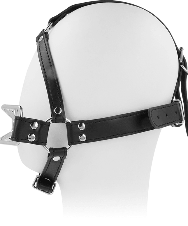 bavaglio per bocca con imbracatura per testa di ragno ohmama