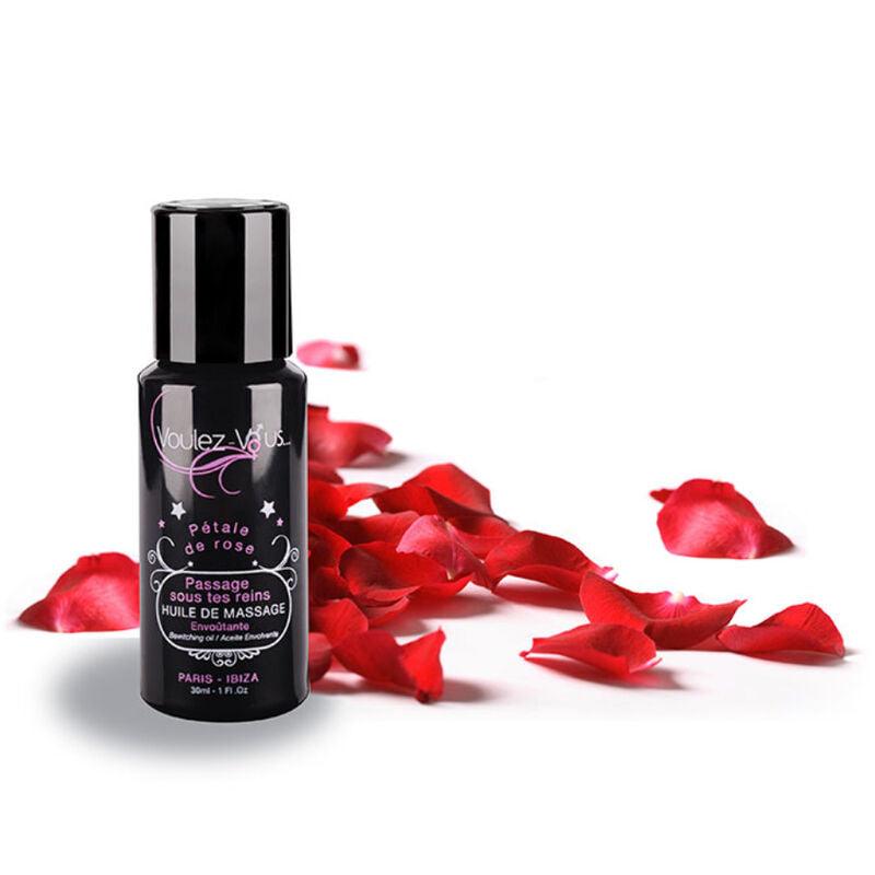 voulez vous olio da massaggio captivante petali di rosa 30 ml