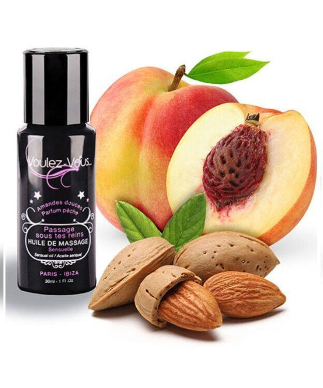 voulez vous olio da massaggio sensuale mandorle dolci e pesca 30 ml