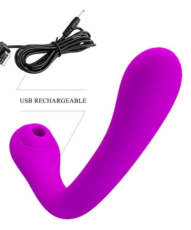 pretty love vibratore alex e ventosa clitoride lilla