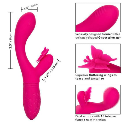 california exotics butterfly kiss flutter rosa