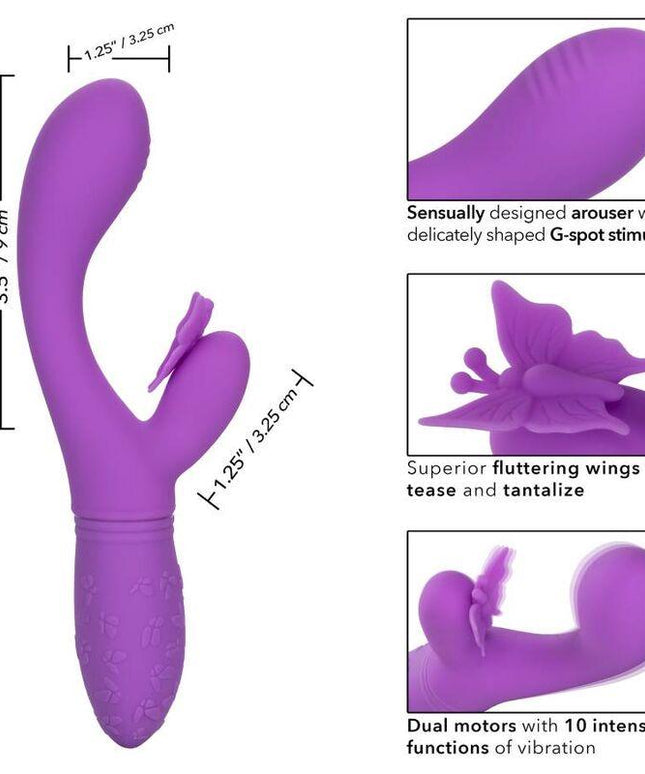 california exotics bacio farfalla flutter viola