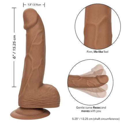 california exotics borchie in silicone 15 24 cm marrone