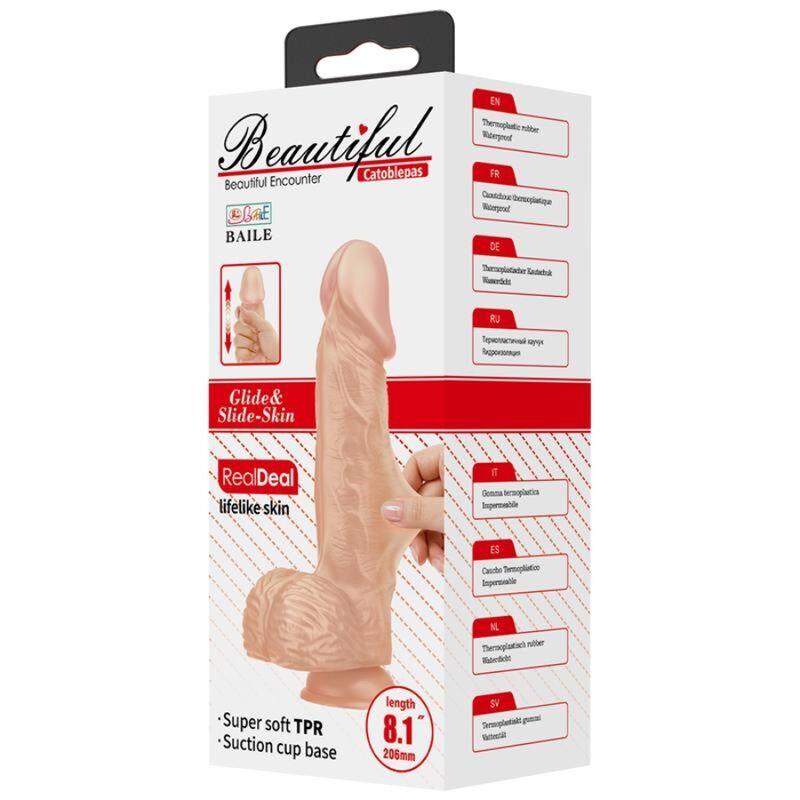 baile bellissimo incontro catoblepas dildo realistico flessibile 20 6 cm naturale