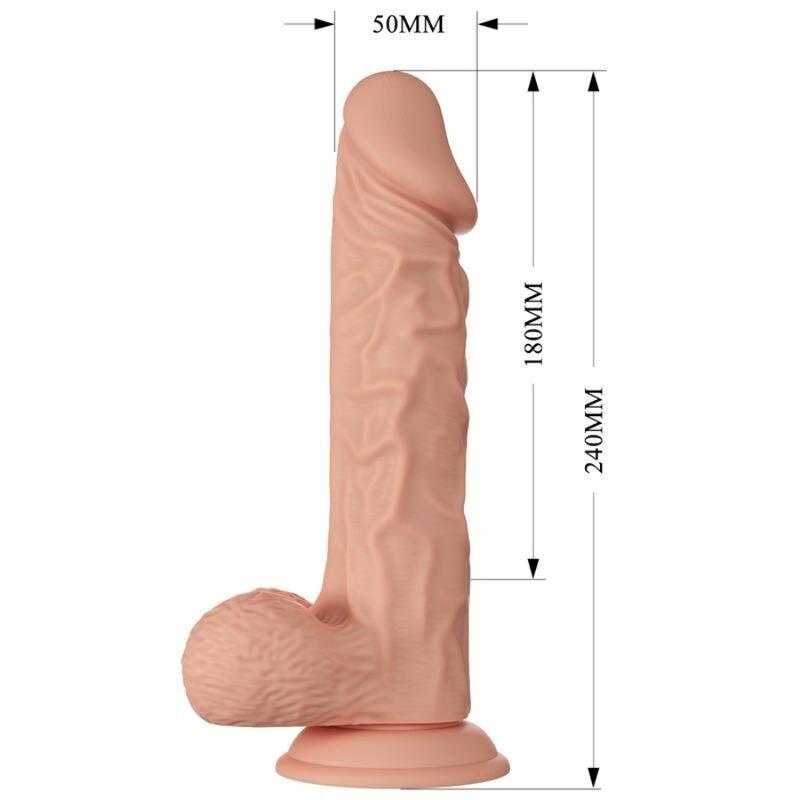 baile bellissimo incontro dildo realistico flessibile buraq 24 cm naturale