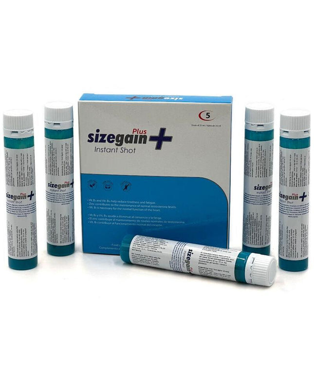 500 cosmetics sizegain plus instant shot male energizer 5 units