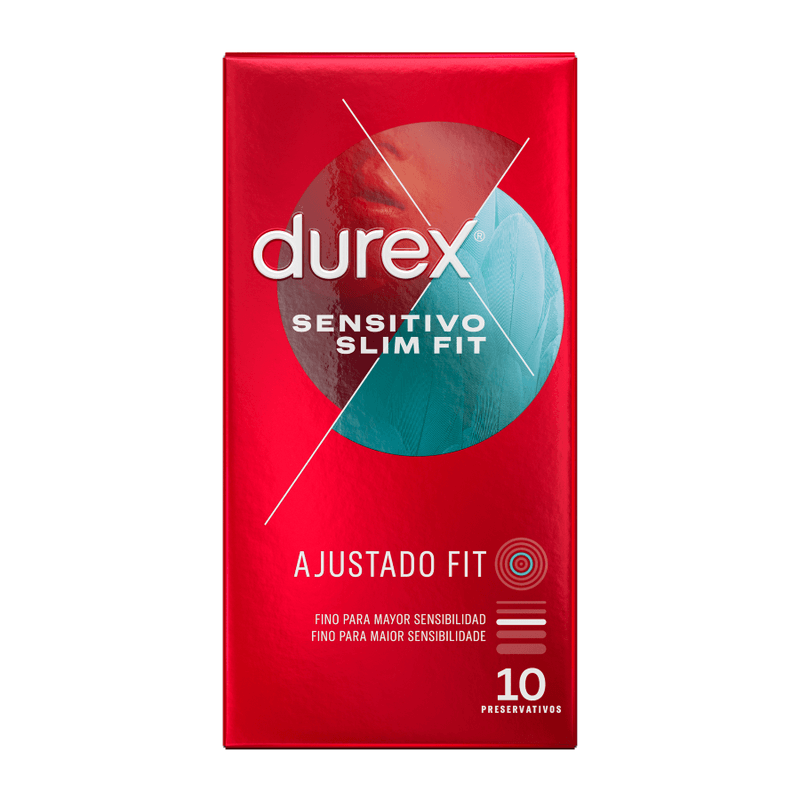 durex sensitivo slim fit 10 unita