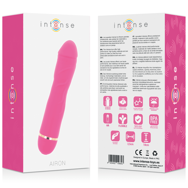 INTENSE - AIRON 20 VELOCIT SILICONE ROSA - Only Vibes