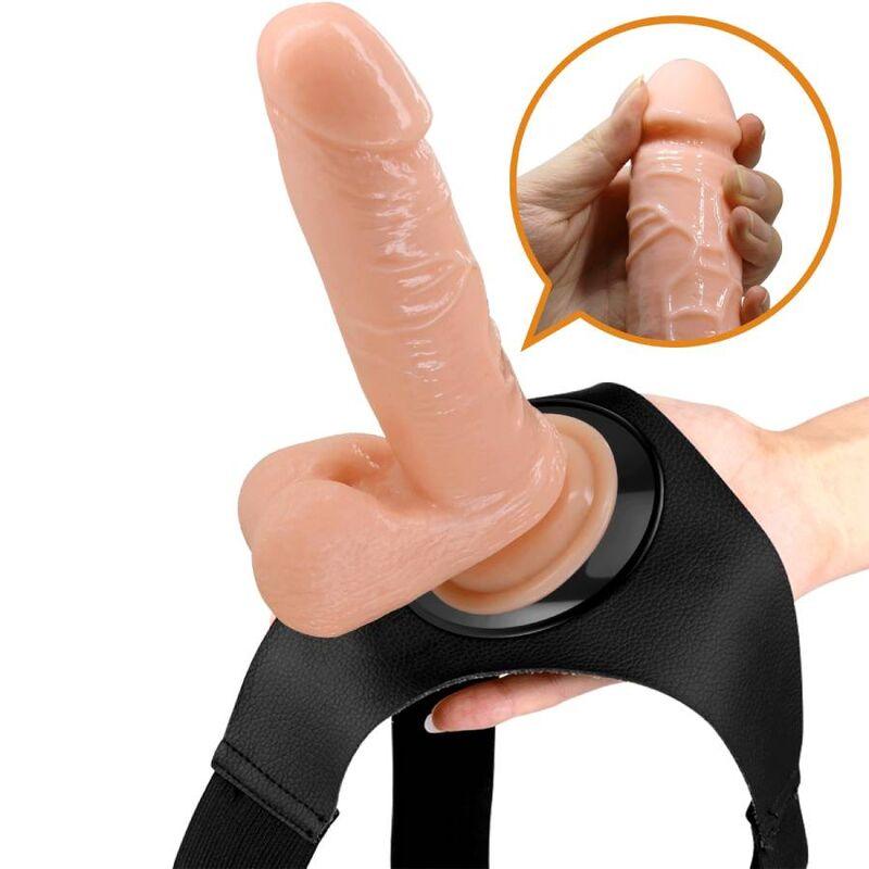 pretty love imbragatura slip universale con dildo tom 20 cm naturale