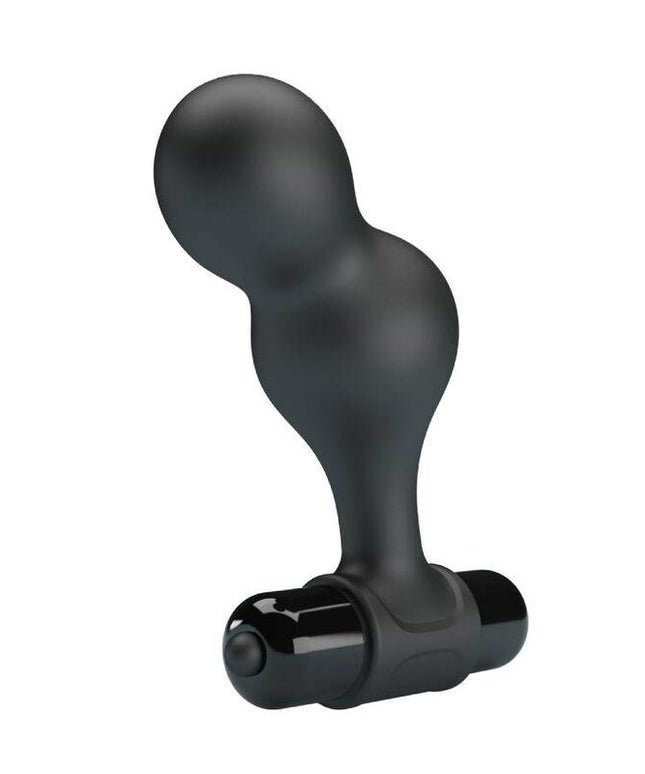 mr play plug anale vibratore in silicone nero