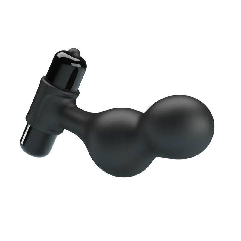 mr play plug anale vibratore in silicone nero