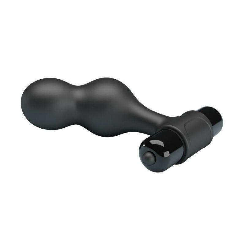 mr play plug anale vibratore in silicone nero