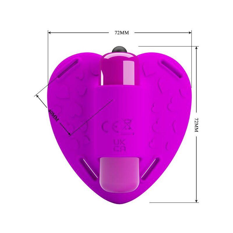 pretty love massaggiatore per clitoride heartbeat 10 modalit di vibrazione viola