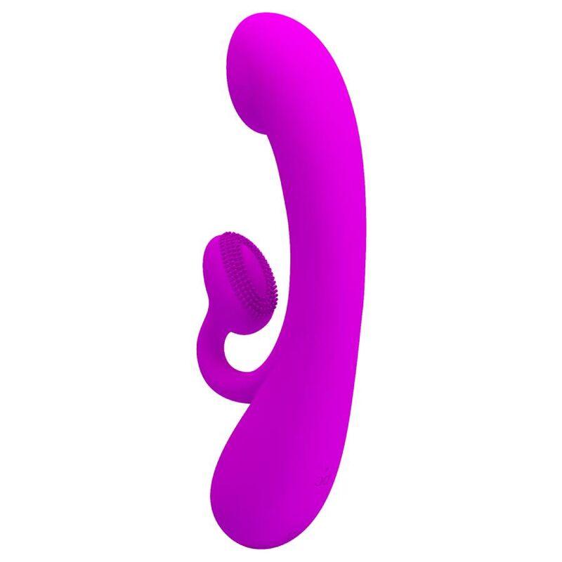 pretty love vibratore sincero e ventosa clitoride in silicone viola