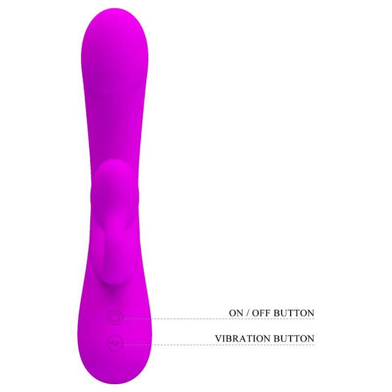 pretty love vibratore sincero e ventosa clitoride in silicone viola