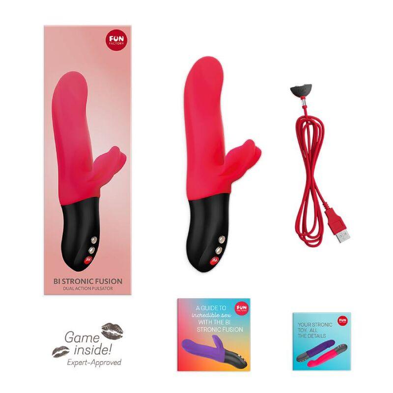 fun factory bi stronic fusion dual pulsator india rosso