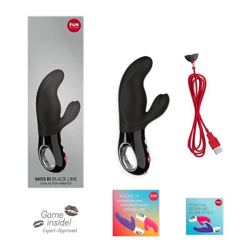 fun factory vibratore miss bi rabbit linea nera