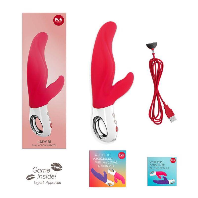 fun factory vibratore doppio lady bi india rosso