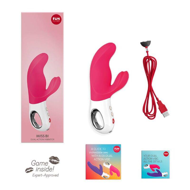 fun factory miss bi dual vibratore rosa bianco