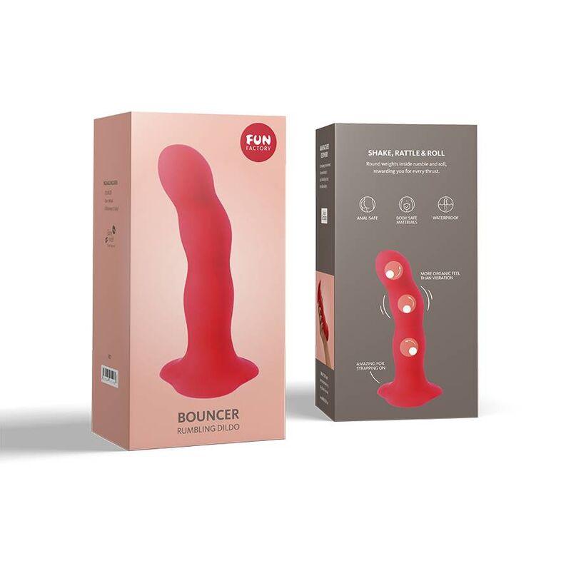 fun factory bouncer shake dildo rosso