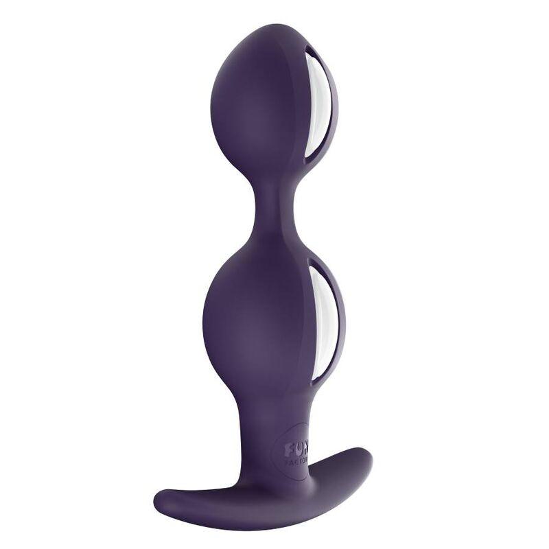 fun factory b balls duo bianco viola scuro