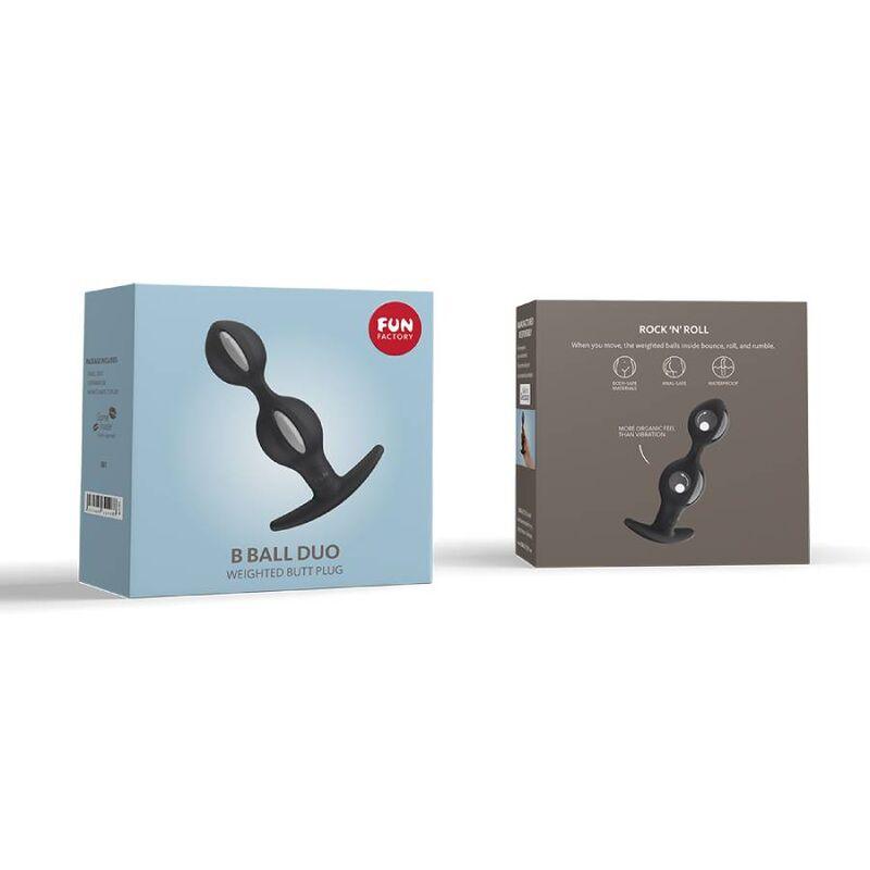 fun factory plug anale b balls duo con motion grigio nero