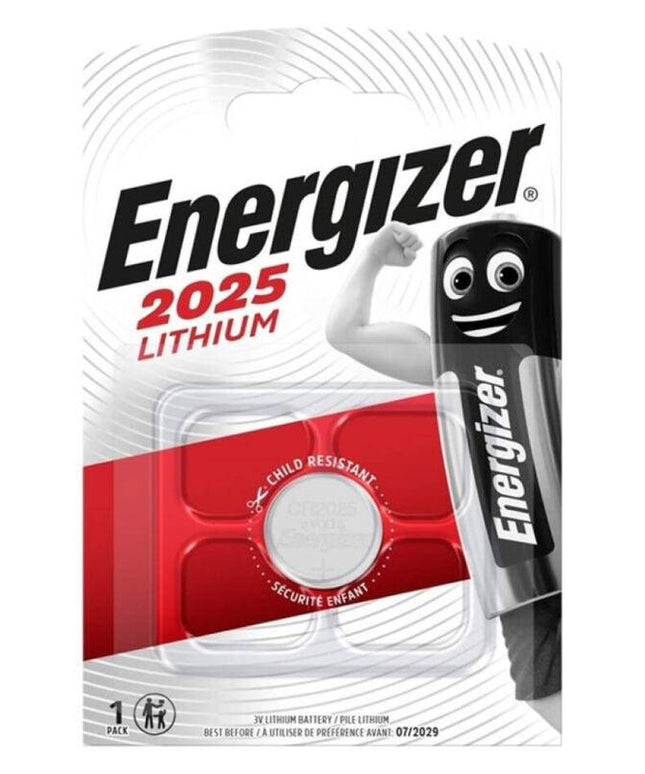 energizer batteria litio a tasto cr2025 3v 1 unit