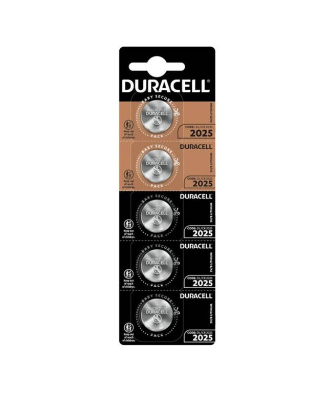 DURACELL - BATTERIA BOTTONE LITIO CR2025 3V 5 UNIT
