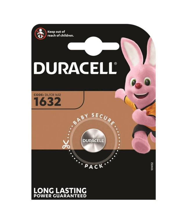 DURACELL - BATTERIA BOTTONE LITIO CR1632 3V 1 UNIT