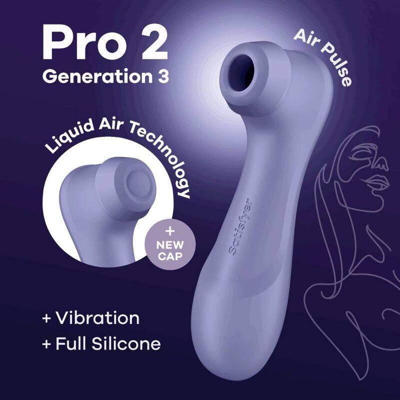 satisfyer tecnologia pro 2 generazione 3 aria liquida rosso vino