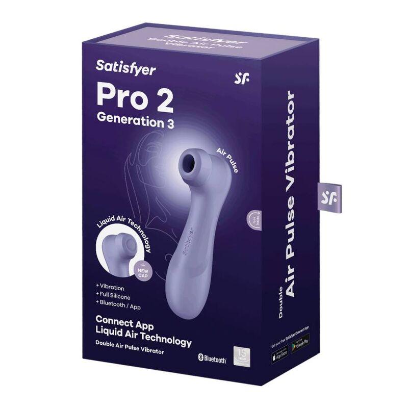 satisfyer pro 2 generacion 3 wine rosso bluetooth e app