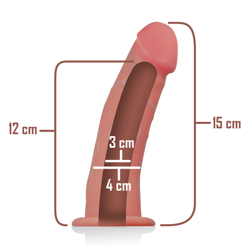 intense imbracatura cava con dildo 16 x 3 cm