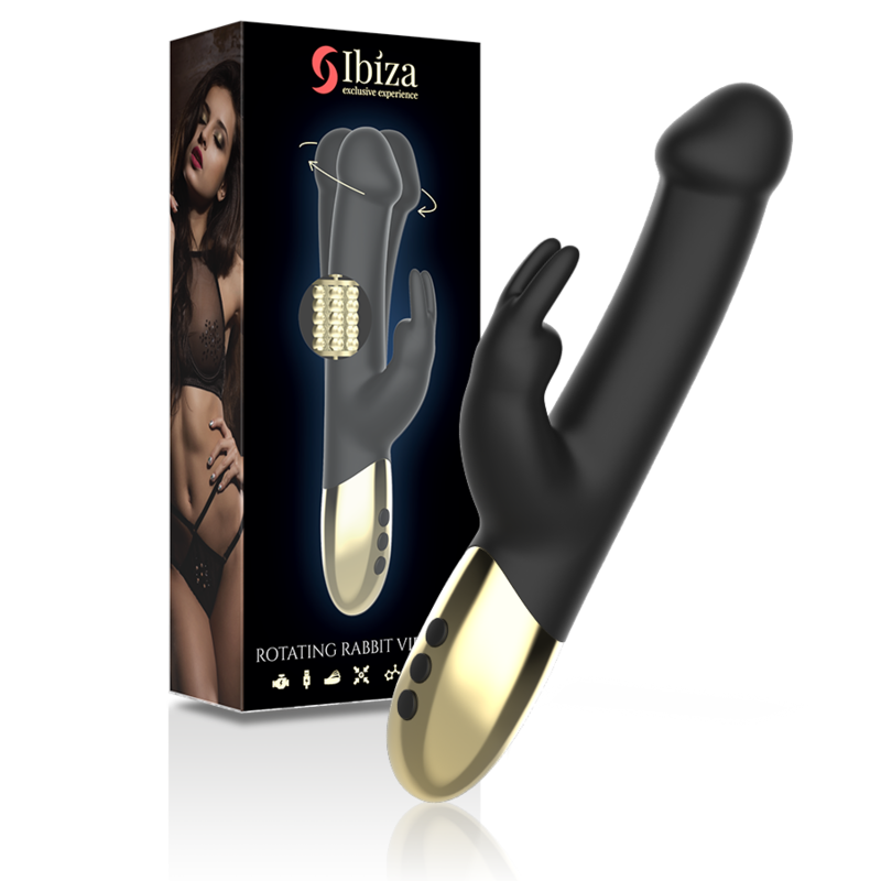 IBIZA - VIBRATORE ROTANTE A CONIGLIO