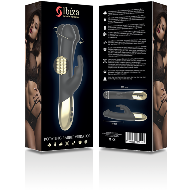 IBIZA - VIBRATORE ROTANTE A CONIGLIO