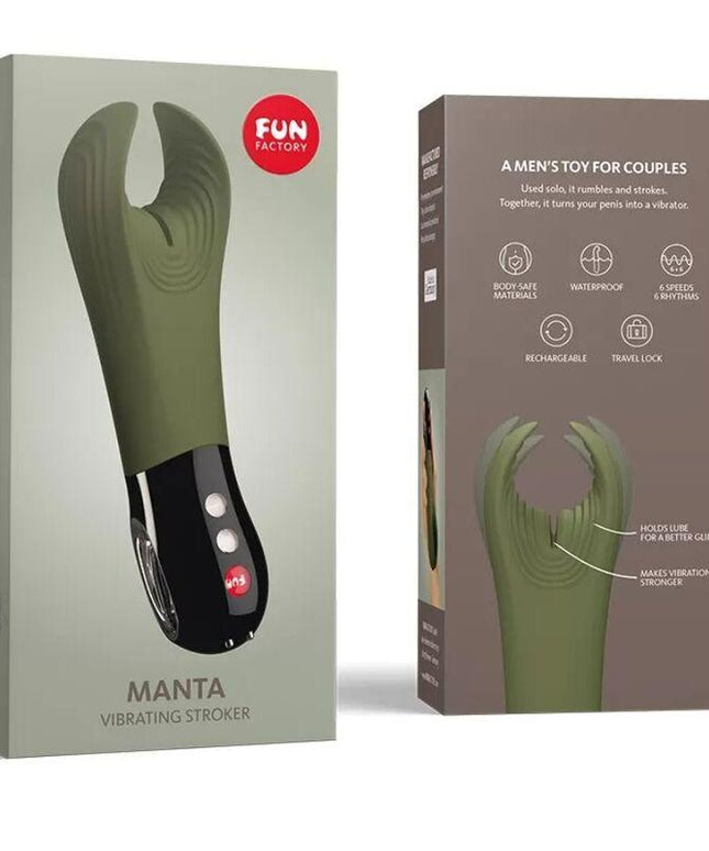 fun factory coperta verde muschio nero