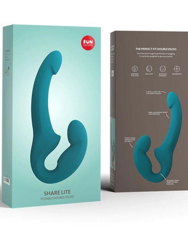 fun factory share lite doppio dildo deep sea blu