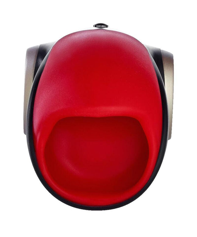 fun factory testina dello stimolatore del pene cobra libre ii nero rosso