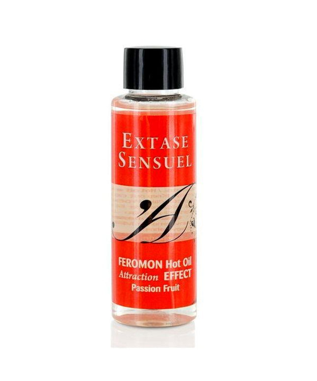 EXTASE SENSUAL - OLIO DA MASSAGGIO EFFETTO CALORE AI FEROMONI DEL FRUTTO DELLA PASSIONE 100 ML - Only Vibes