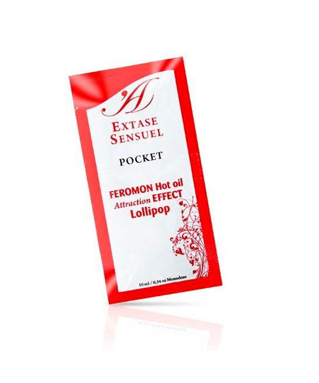 EXTASE SENSUAL - OLIO DA MASSAGGIO AI FEROMONI EFFETTO CALORE LOLLIPOP 10 ML - Only Vibes