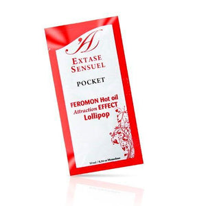 EXTASE SENSUAL - OLIO DA MASSAGGIO AI FEROMONI EFFETTO CALORE LOLLIPOP 10 ML - Only Vibes