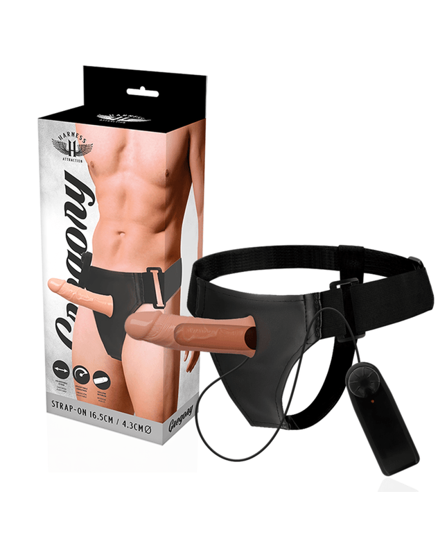 harness attraction gregory hollow rnes con vibratore 16 5 cm o 4 3 cm