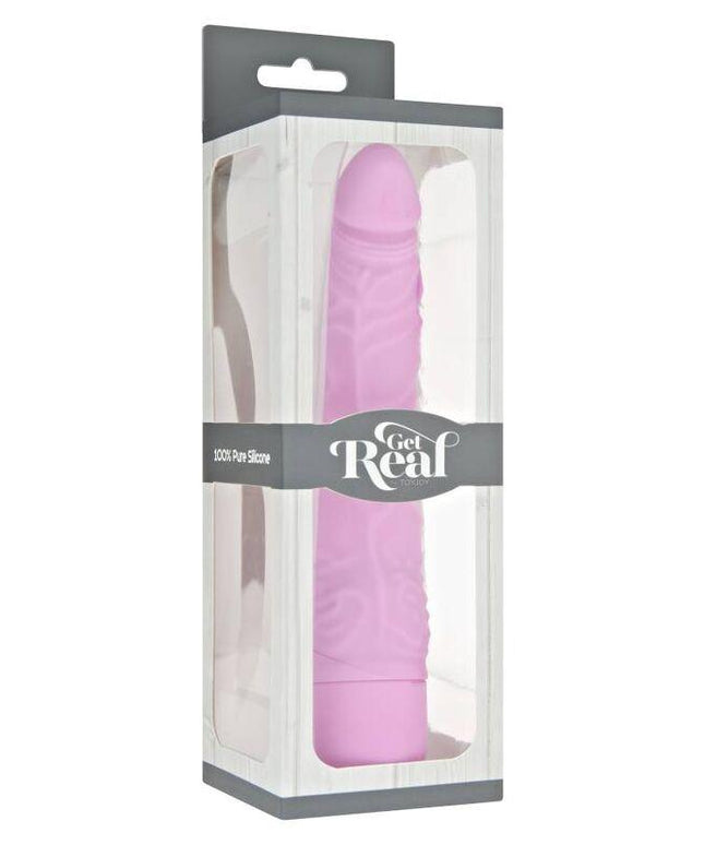 get real vibratore classico slim rosa