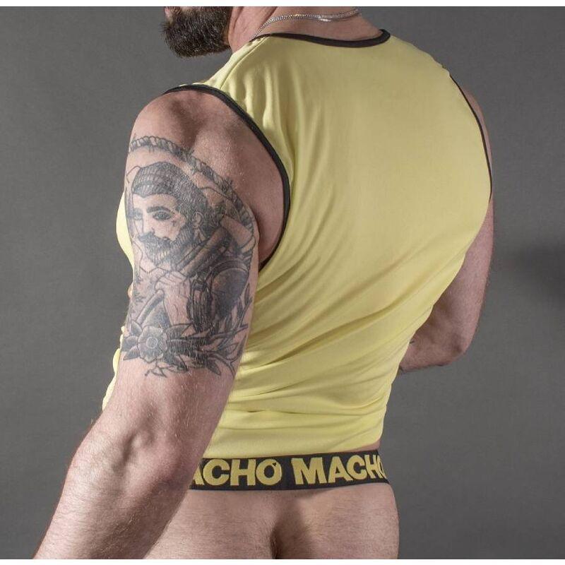 macho maglietta gialla s m