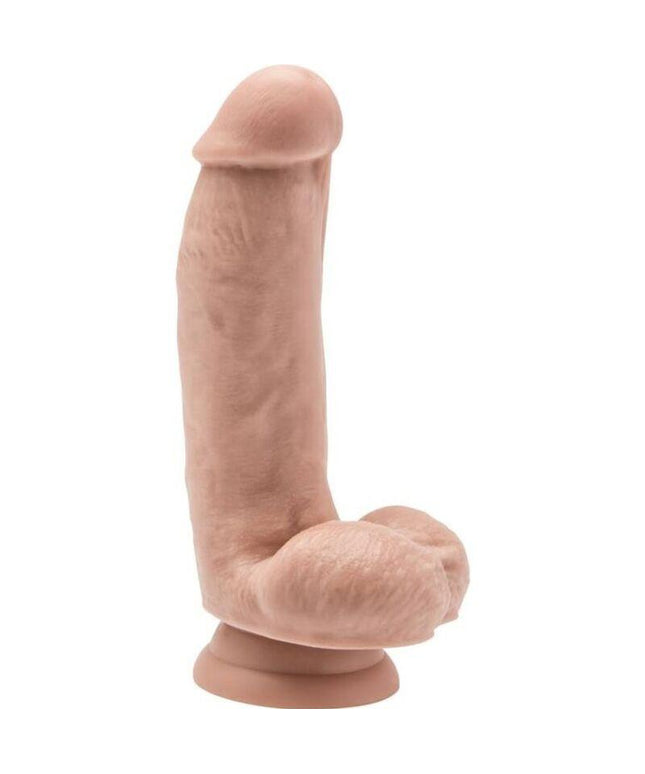 get real dildo 12 cm con palle di pelle