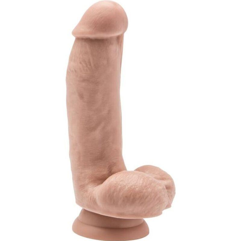 get real dildo 12 cm con palle di pelle