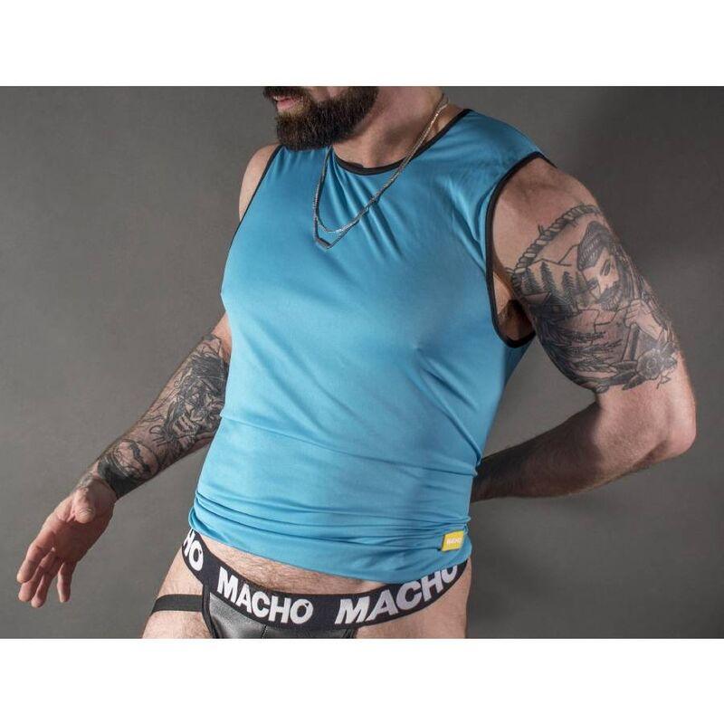 macho maglietta blu s m